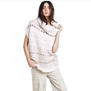 Free People Snow Bunny Fair Isle Pullover Sweater